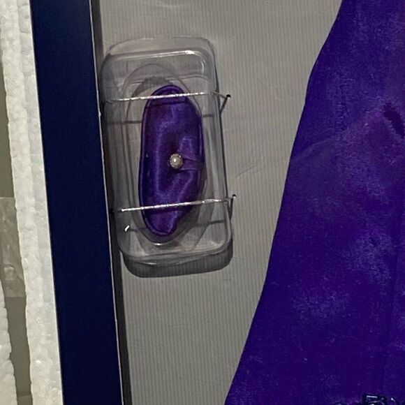 Franklin Mint Diana The People's Princess Portrait Doll Purple Gown Ensemble - Picture 5 of 8